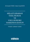 Milletlerarası &Ouml;zel Hukuk ve Usul Hukuku Hakkında Kanun
