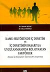 Kamu Sekt&ouml;r&uuml;nde İ&ccedil; Denetim ve İ&ccedil; Denetimin Başarıyla Uygulanmasında Rol Oynayan Fakt&ouml;rler (Kamu İ&ccedil; Denet&ccedil;ileri &Uuml;zerine Bir Araştırma)