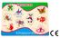 Montessori Ahşap Zeka Oyunları / w-Pin Puzzle - Animals