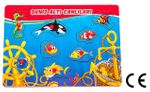 Montessori Ahşap Zeka Oyunları / w-Pin Puzzle - Sea Animals