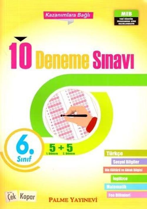 6. Sınıf 10 Deneme Sınavı