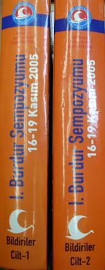 I.Burdur Sempozyumu 2005 (2 Cilt) (3-H-1)