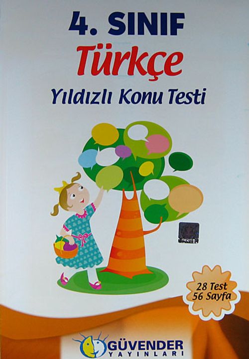 4.Sınıf Türkçe Yıldızlı Konu Testi (28 Test 56 Sayfa)