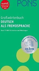 Pons Grossworterbuch Deutsch Als Fremdsprache
