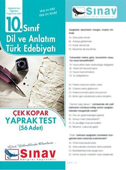 10. Sınıf Dil ve Anlatım Türk Edebiyatı Çek Kopar Yaprak Test (56 Adet)