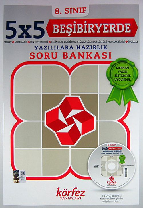 8. Sınıf 5x5 Beşibiyerde Yazılılara Hazırlık Soru Bankası (Cd ilaveli)