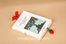 Amigurumi Gül Detaylı Turuncu Kelebek Kitap Ayracı</span>