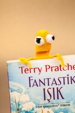 Amigurumi Pörtlek Kurbağa Kitap Ayracı
