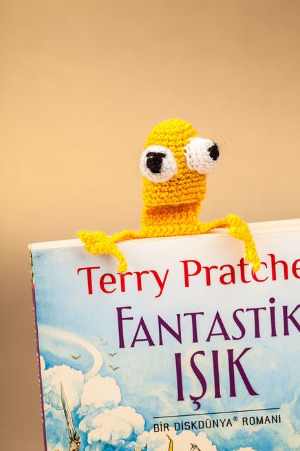Amigurumi Pörtlek Kurbağa Kitap Ayracı