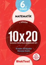 6. Sınıf 1. Dönem Matematik 10x20 Kazanım Pekiştirme Denemeleri Seti