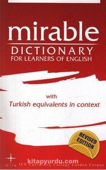 Mirable Dictionary For Learners of English With Turkish Equivalents in Context