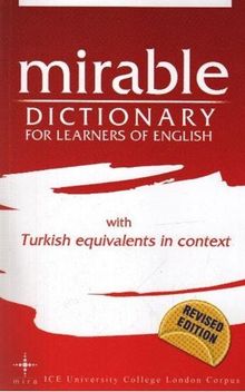 Mirable Dictionary For Learners of English With Turkish Equivalents in Context