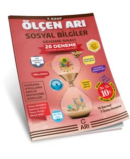 7. Sınıf Ölçen Arı Sosyal Bilgiler Deneme Sınavı 20 Deneme