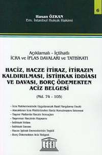 Haciz, Hacze İtiraz, İtirazın Kaldırılması, İstihkak İddiası Ve Davası, Borç Ödemekten Aciz Belgeler