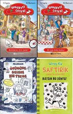 Set 2 (4 Kitap)( Spagetti Çetesi - Bisikletimi Kim Çaldı?/Spagetti Çetesi - Öf, Çok Kötü Koktu!/Saftirik - Batsın Bu Dünya!/Önümüze Gelene Bir Tekme)