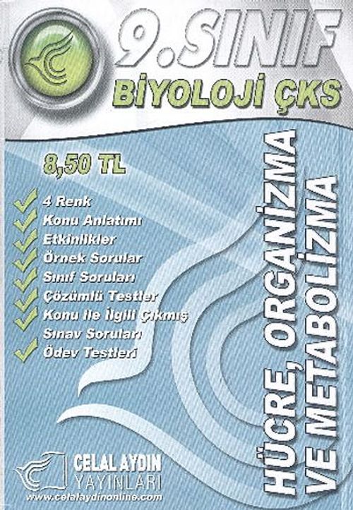 9.Sınıf Biyoloji Çks & Hücre, Organizma ve Metabolizma