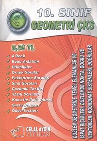 10.Sınıf Geometri Çks & Düzlem Geometride Temel Elemanlar ve İspat Biçimleri, Düzlemde Nokta, Doğru ve Vektörler, Koordinat Sistemleri, Doğrular