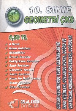 10.Sınıf Geometri Çks & Düzlem Geometride Temel Elemanlar ve İspat Biçimleri, Düzlemde Nokta, Doğru ve Vektörler, Koordinat Sistemleri, Doğrular
