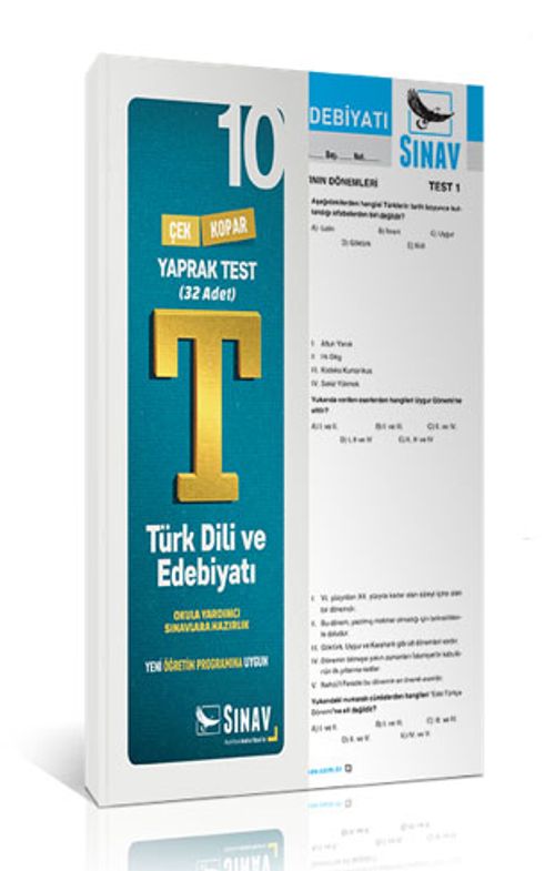 10. Sınıf Türk Dili ve Edebiyatı Yaprak Test