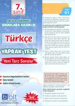 7.Sınıf Türkçe Yaprak Test