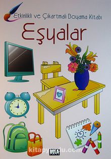 Etkinlikli ve Çıkartmalı Boyama Kitabı  / Eşyalar-Taşıtlar-Hayvanlar-Meyveler (4 Kitap Takım) - Bilinmeyen Yazar