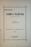 Tarih-i Kur'an (Kuranı Kerimin Tarihi) (5-B-11)