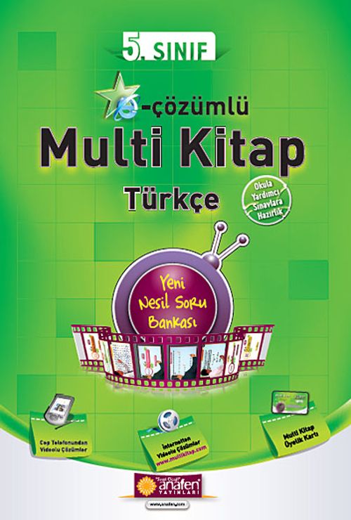5. Sınıf E-Çözümlü Multi Kitap Türkçe