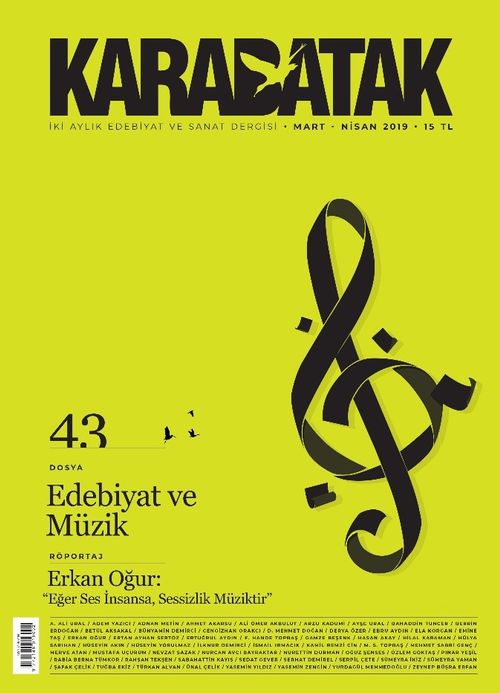 Karabatak İki Aylık Edebiyat ve Sanat Dergisi Mart-Nisan 2019 Sayı:43