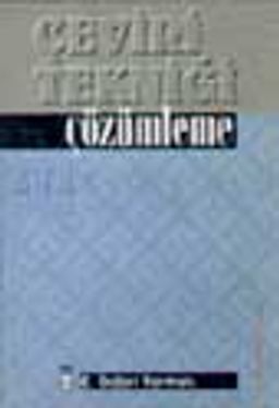 Çeviri Tekniği Çözümleme