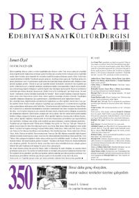 Dergah Edebiyat Sanat Kültür Dergisi Sayı:350 Nisan 2019