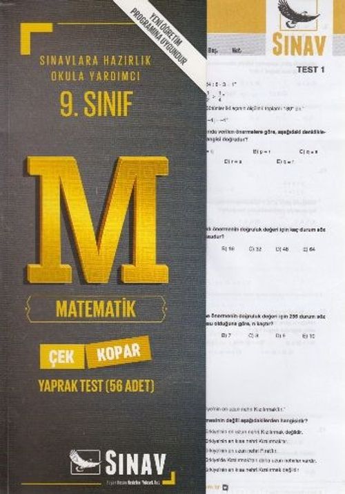 9. Sınıf Matematik Yaprak Test 56 Test