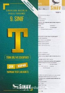 9. Sınıf Türk Dili ve Edebiyatı Yaprak Test 48 Test