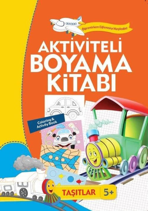 Aktiviteli Boyama Kitabı - Taşıtlar
