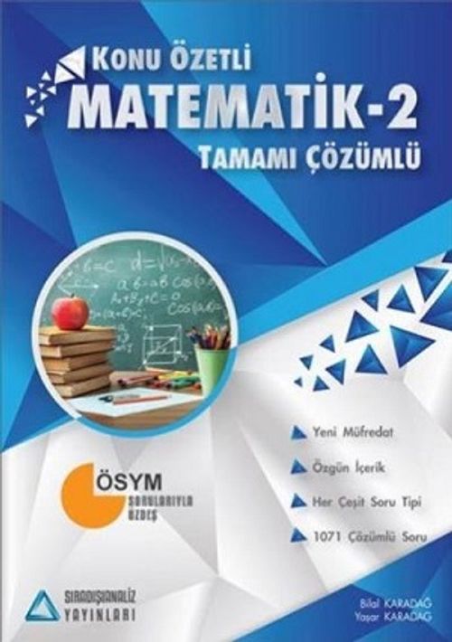 Matematik 2 Tamamı Çözümlü Konu Özetli 