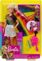 Barbie Gökkuşağı Renkli Saçlar Bebeği (FXN96)