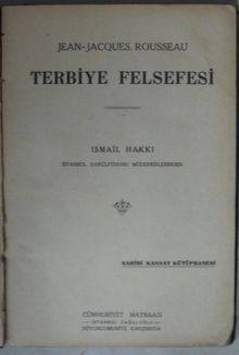 Terbiye Felsefesi (Kod:7-I-16)