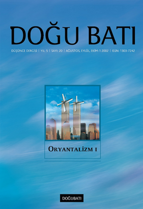 Doğu Batı Sayı:20 Ağustos-Eylül-Ekim  2002 (Üç Aylık Düşünce Dergisi)