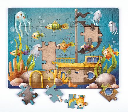 Batık Gemi Ahşap Puzzle 35 Parça (XXXV-04)