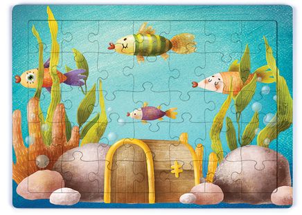 Dipteki Hazine Ahşap Puzzle 35 Parça (XXXV-07)