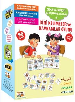 Dini Kelimeler ve Kavramlar Oyunu / Zeka Ve Dikkat Geliş. Kart Oyunları  -6- Eşleştirme-Memory