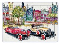 Klasik Arabalar Ahşap Puzzle 35 Parça (XXXV-14)