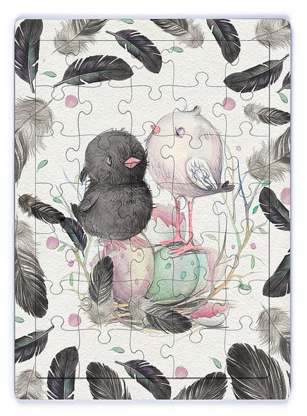 Minik Kuşlar Ahşap Puzzle 35 Parça (XXXV-16)