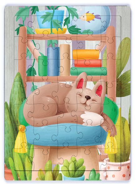 Mutluluk Ahşap Puzzle 35 Parça (XXXV-18)