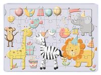 Parti Hayvanları Ahşap Puzzle 35 Parça (XXXV-21)