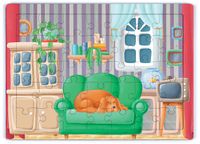 Uykucu Köpek Ahşap Puzzle 35 Parça (XXXV-26)