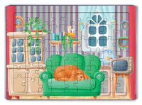 Uykucu Köpek Ahşap Puzzle 54 Parça (LIV-26)