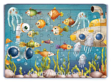 Okyanus Derinleri Ahşap Puzzle 54 Parça (LIV-19)