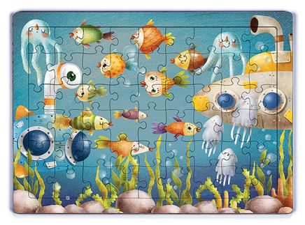 Okyanus Derinleri Ahşap Puzzle 54 Parça (LIV-19)