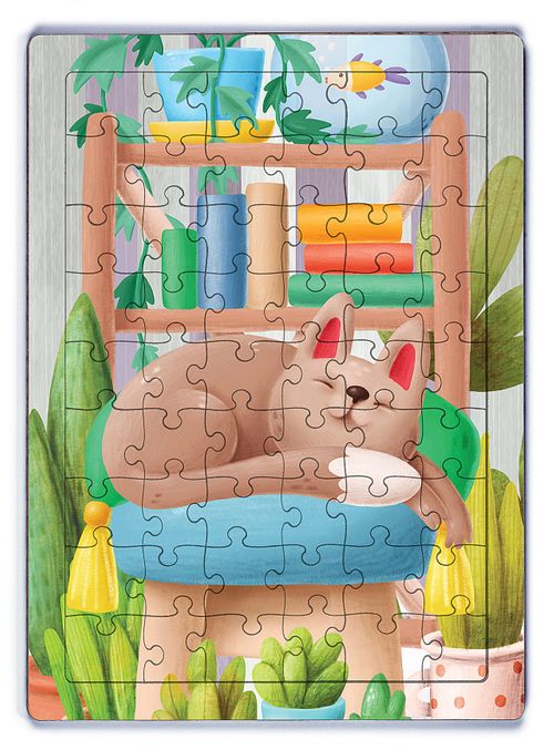 Mutluluk Ahşap Puzzle 54 Parça (LIV-18)