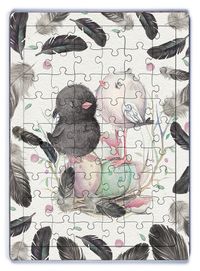 Minik Kuşlar Ahşap Puzzle 54 Parça (LIV-16)